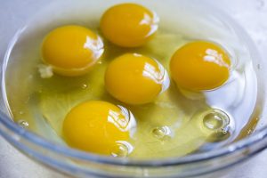 Eggs, sagging breasts
