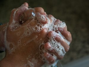 washing hands, athlete's foot