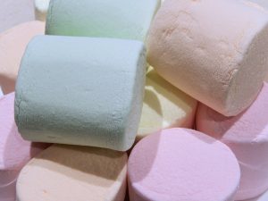 marshmallow, gelatin, candy, treat, wrinkles