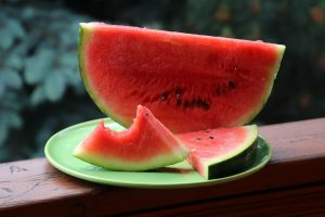 watermelon, fruit, skin, black spots