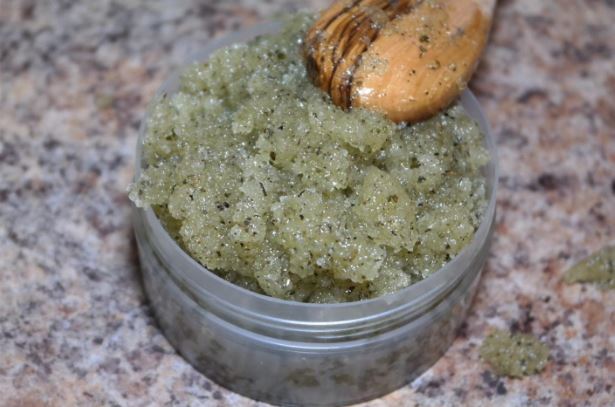 green tea, scrub, diy scrub